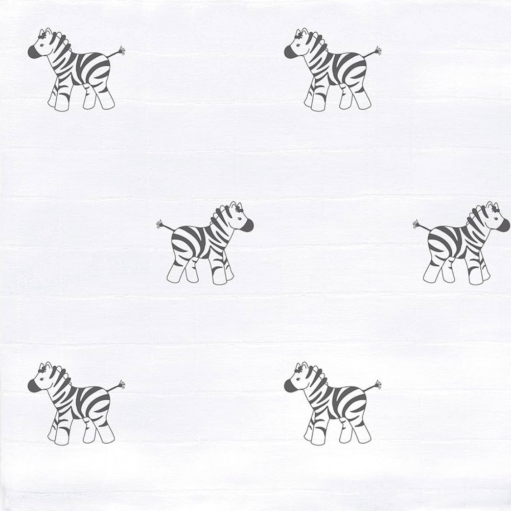 Amazing Baby Muslin Swaddle Zebra Print - Picture 5 of 8
